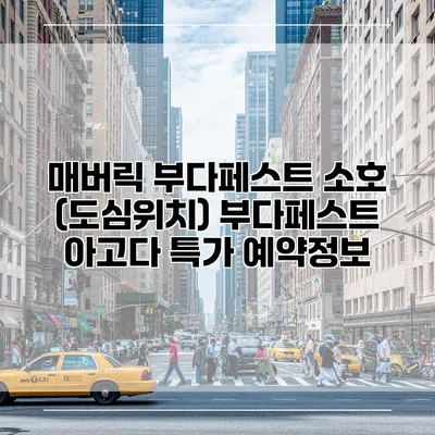 매버릭 부다페스트 소호 (도심위치) 부다페스트 아고다 특가 예약정보