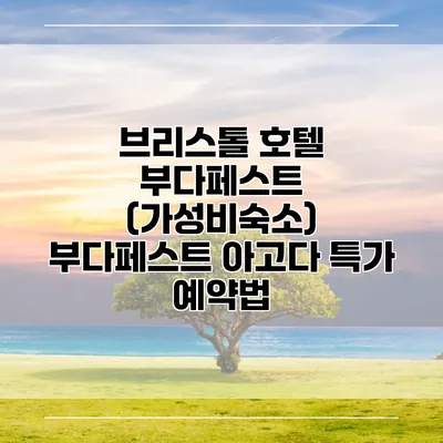 브리스톨 호텔 부다페스트 (가성비숙소) 부다페스트 아고다 특가 예약법