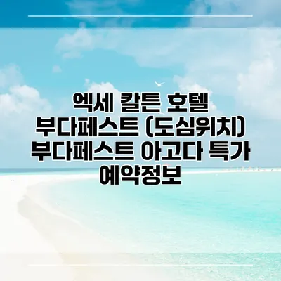 엑세 칼튼 호텔 부다페스트 (도심위치) 부다페스트 아고다 특가 예약정보