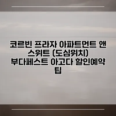 코르빈 프라자 아파트먼트 앤 스위트 (도심위치) 부다페스트 아고다 할인예약 팁