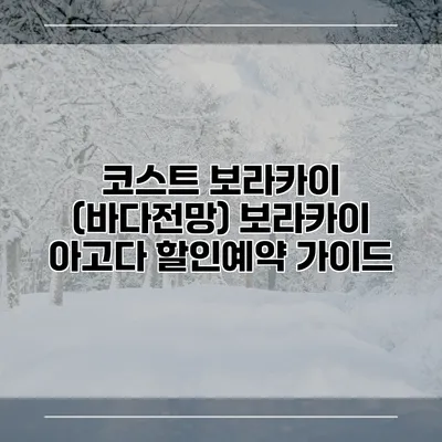 코스트 보라카이 (바다전망) 보라카이 아고다 할인예약 가이드