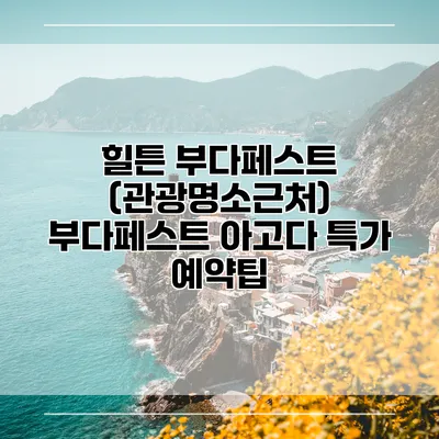 힐튼 부다페스트 (관광명소근처) 부다페스트 아고다 특가 예약팁