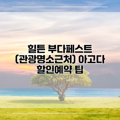 힐튼 부다페스트 (관광명소근처) 아고다 할인예약 팁